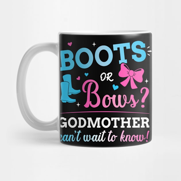 Gender reveal boots or bows godmother matching baby party by Designzz